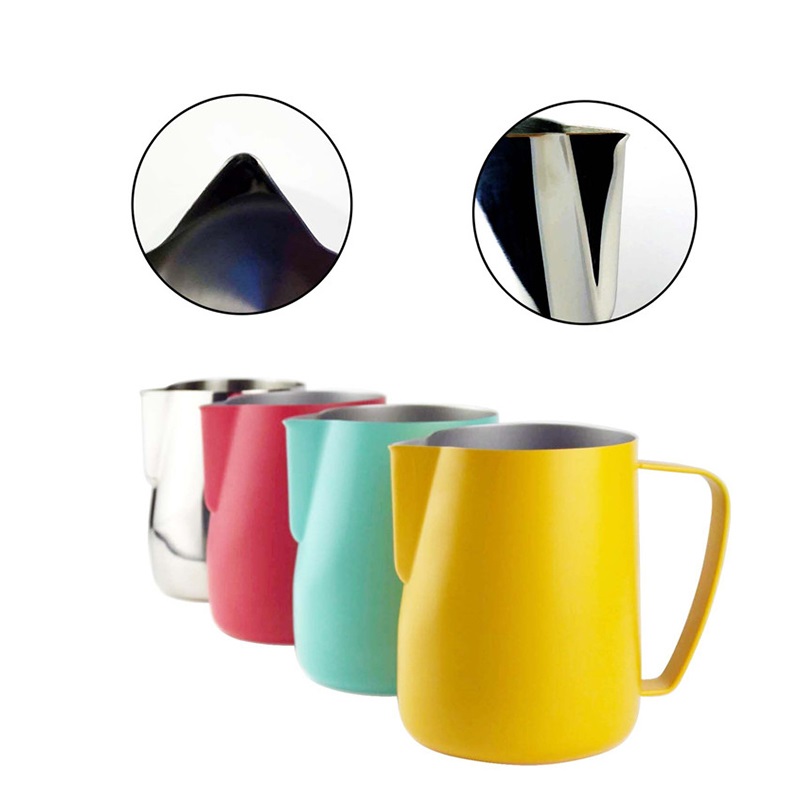 Barista Milk Jug - Stainless Steel Latte Coffee Milk Jug