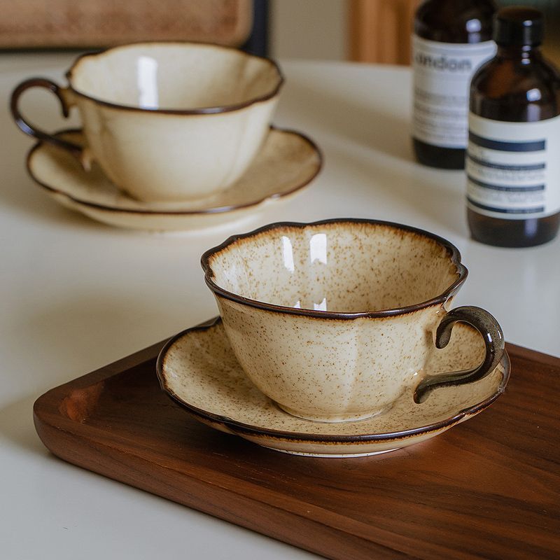 Prefer Coffee To Tea - French Retro Ceramic Cups Plates, Unique