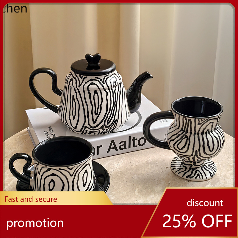 Coffee Tea Set - Hxl hand-painted tree ring coffee cup