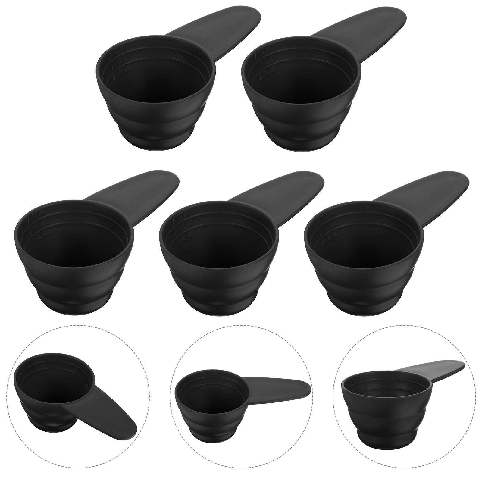 Coffee Tea Spices - 5Pcs Measure Spoon Long Handle Coffee