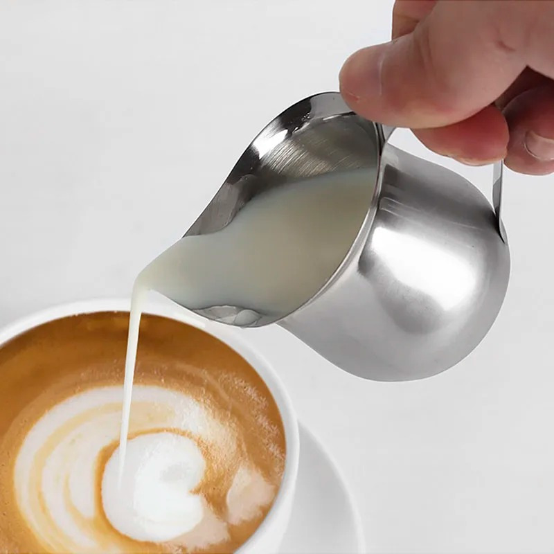 Barista Milk Jug - Coffee Milk Frothing Pitcher Cup Stainless