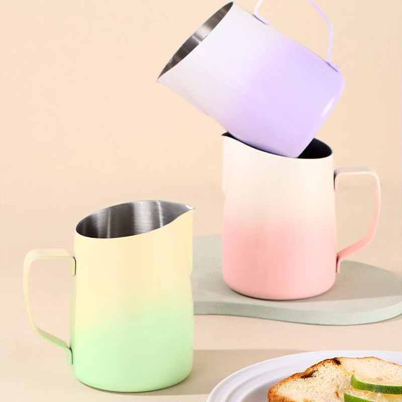 Barista Milk Jug - Milk Frother Jug Stainless Steel Container
