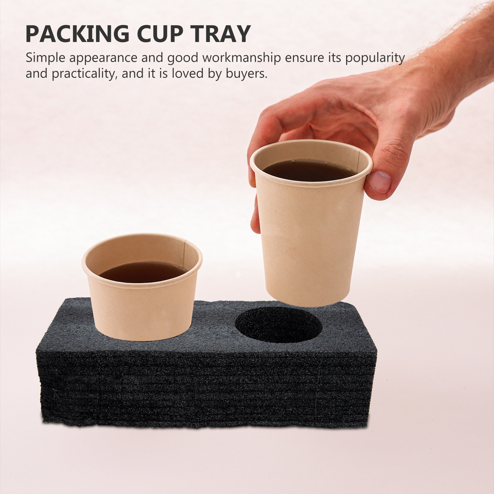 Coffee Tea Holder - 2Pcs Premium Food-Grade Drink Carrier Tray