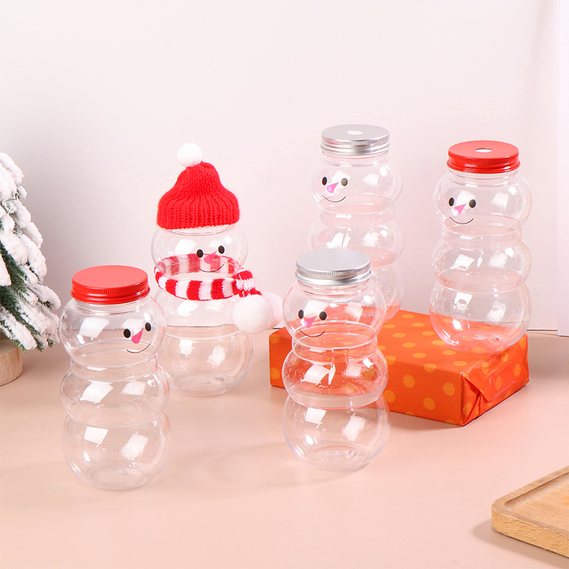 Coffee Tea Or - Christmas Themed 500ML Snowman Water Bottles;