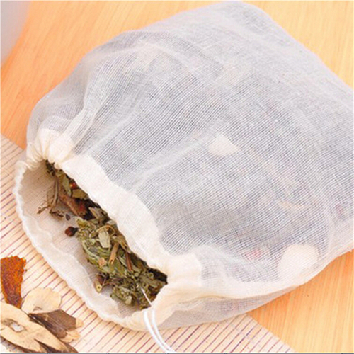 Coffee Tea Spices - 1pc/10Pcs Cotton Tea Bags Muslin Drawstring