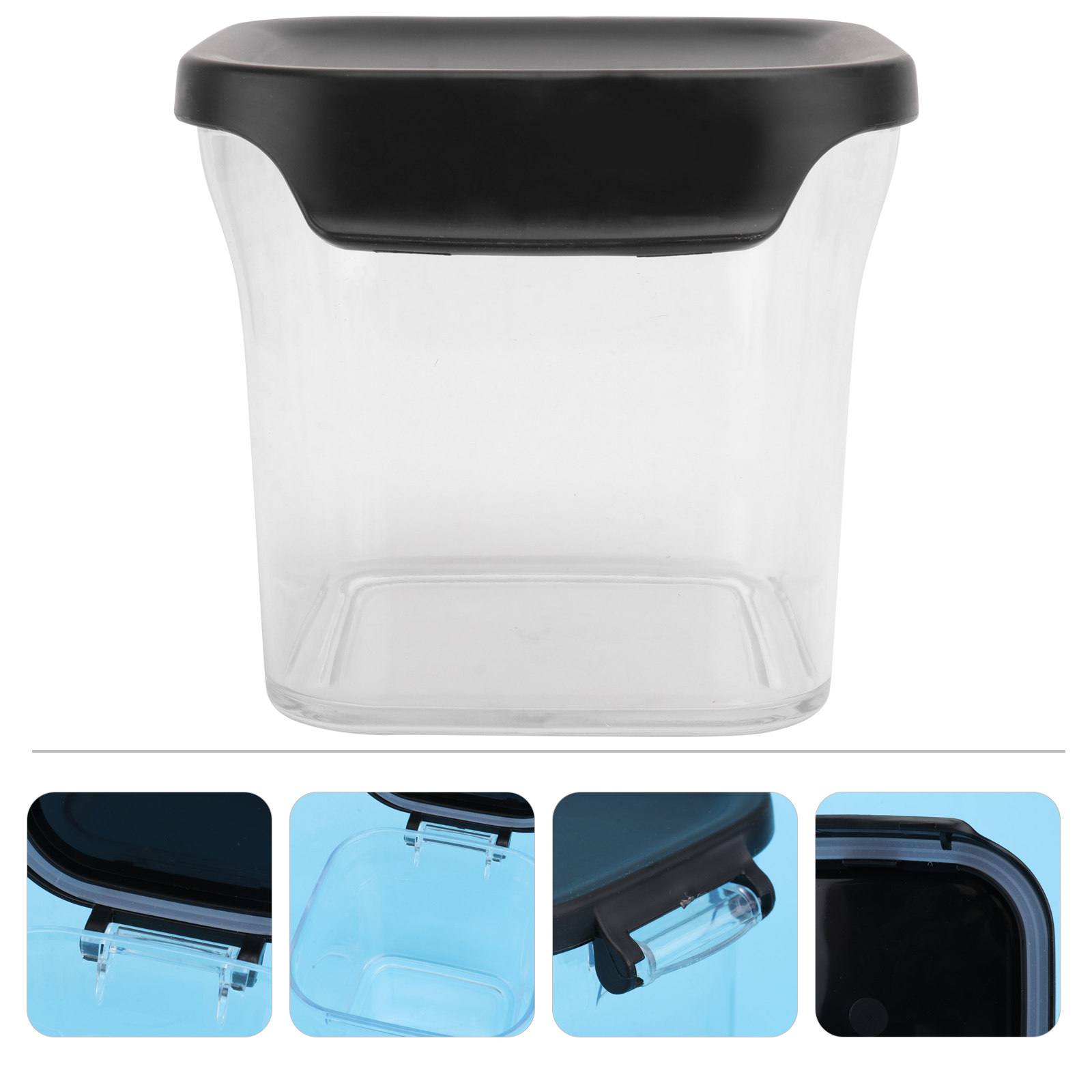 Coffee Tea Jars - 630Ml Food-Grade Transparent Airtight Storage Jar