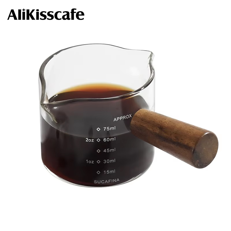 Barista Milk Jug - Espresso Cup Coffee Measuring Shot Glass