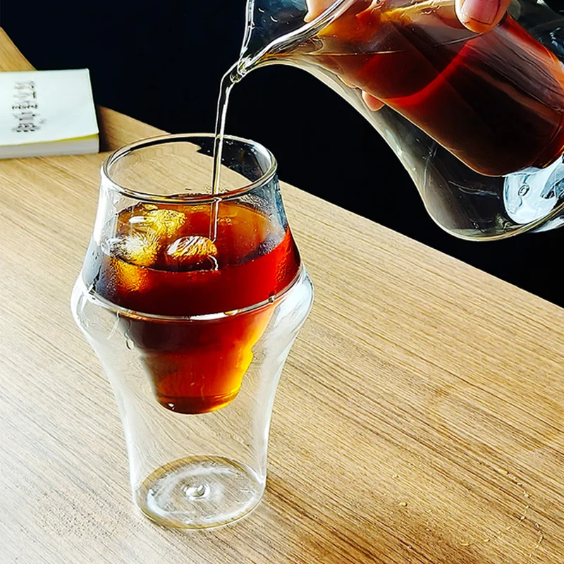 Double Wall Glass Espresso Cof - огляд і ціна Espresso Cup Saucer