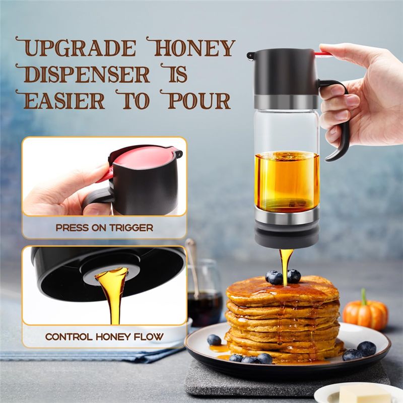 A21I-12 OZ Glass Honey Dispens - огляд і ціна Coffee Tea Or