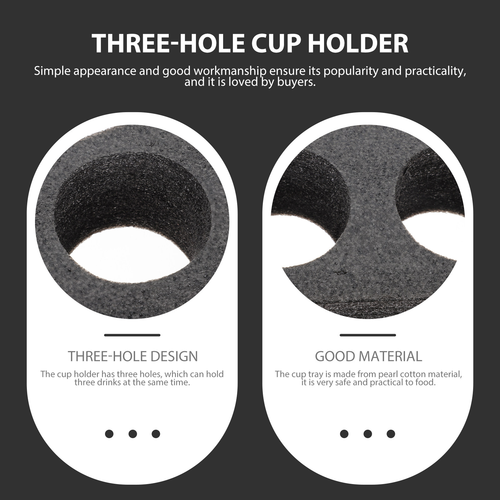 2Pcs Cup Fixing Holder Pearl C - огляд і ціна Coffee Tea Holder