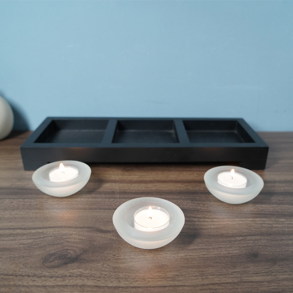 1 Set Glass Tea Light Holders  - огляд і ціна Coffee Tea Holder