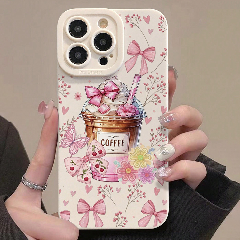Pink Bow Coffee Pattern Milk T - огляд і ціна Coffee Plus Tea