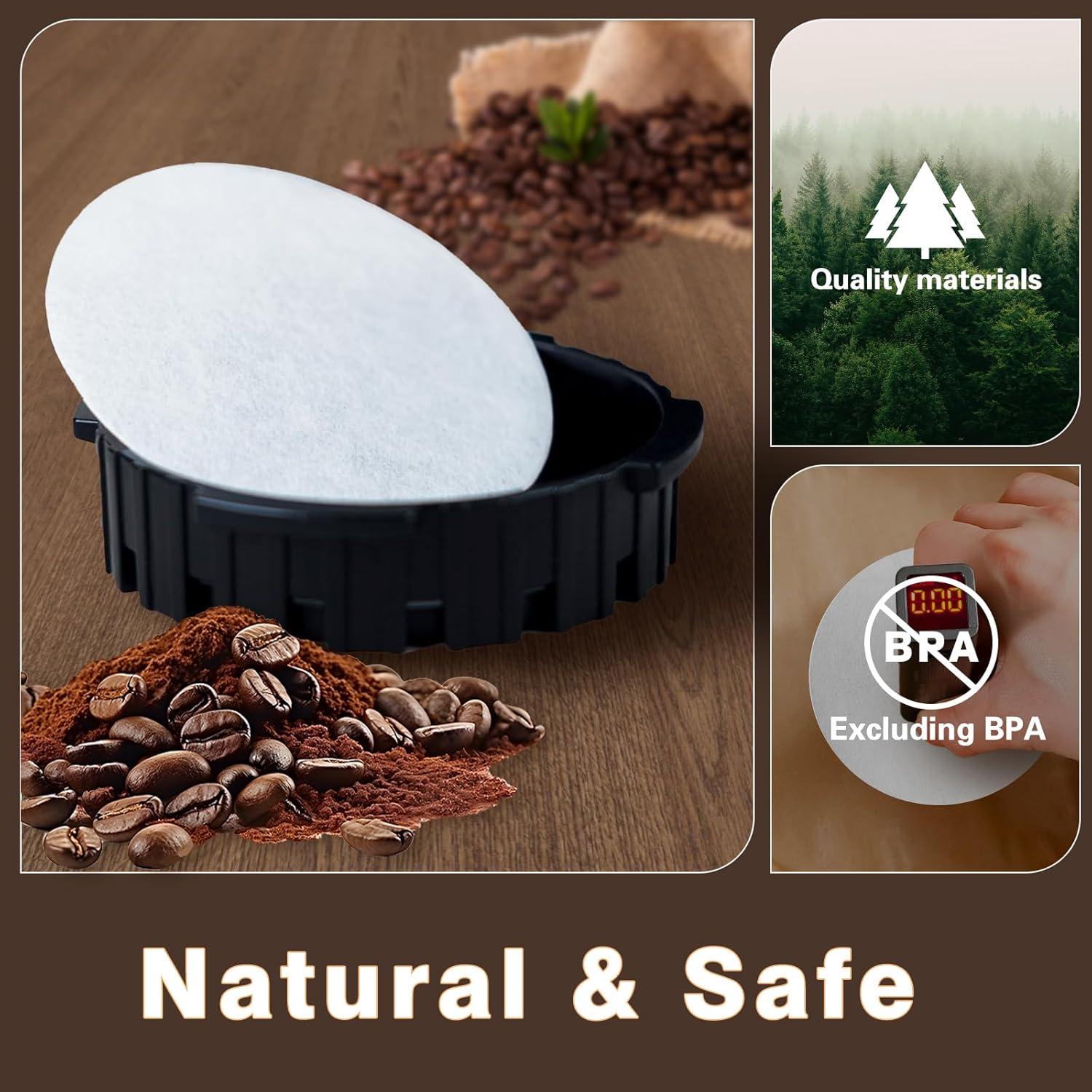 Round Coffee Filters, Compatib - огляд і ціна Coffee Tea Chocolate