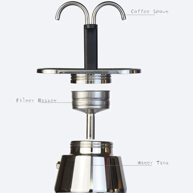 200ML Mini Moka Pot Double Tub - огляд і ціна Coffee Tea Chocolate