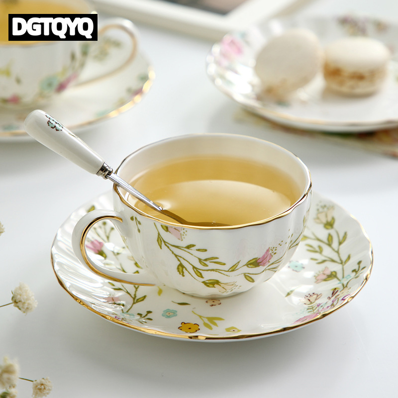 2Pcs Vintage Floral Ceramic Co - огляд і ціна Espresso Cup Saucer