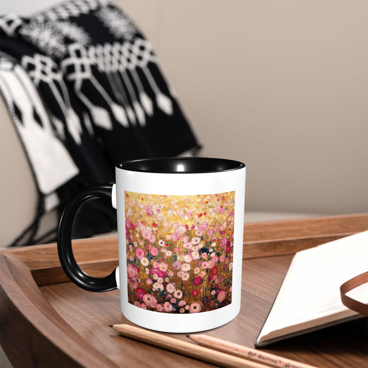 Gustav Klimt Pink Flower Garde - огляд і ціна Coffee Tea Gardens