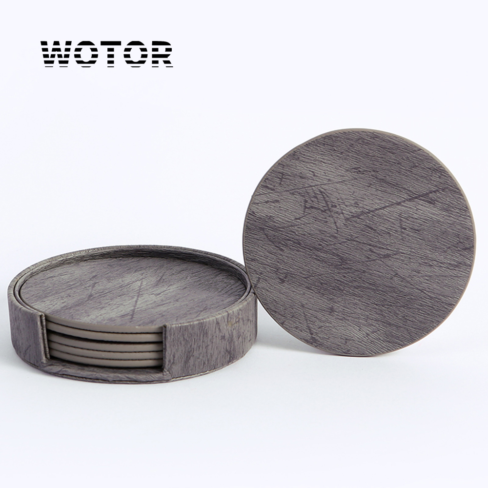 WOTOR 6PCS/Lot Circle Wood Gra - огляд і ціна Coffee Tea Mix