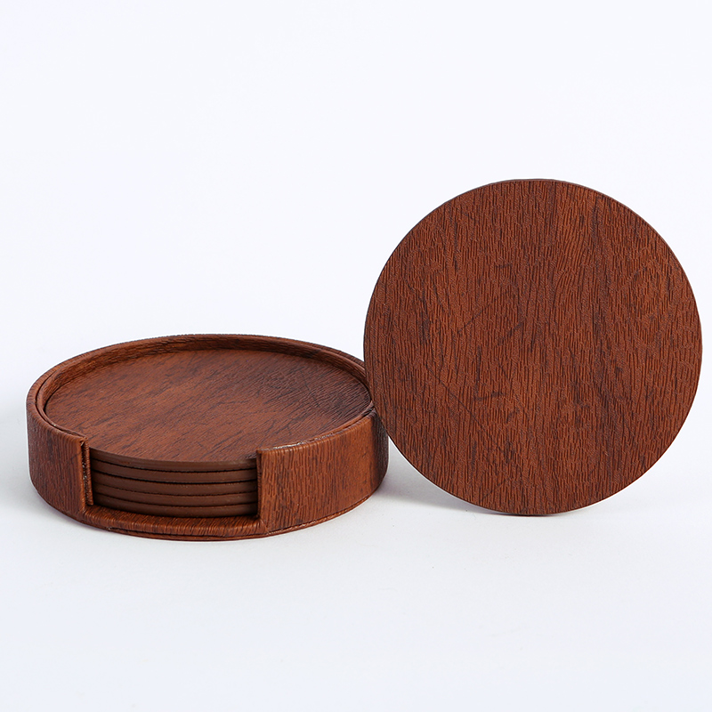 WOTOR 6PCS/Lot Circle Wood Gra - огляд і ціна Coffee Tea Mix