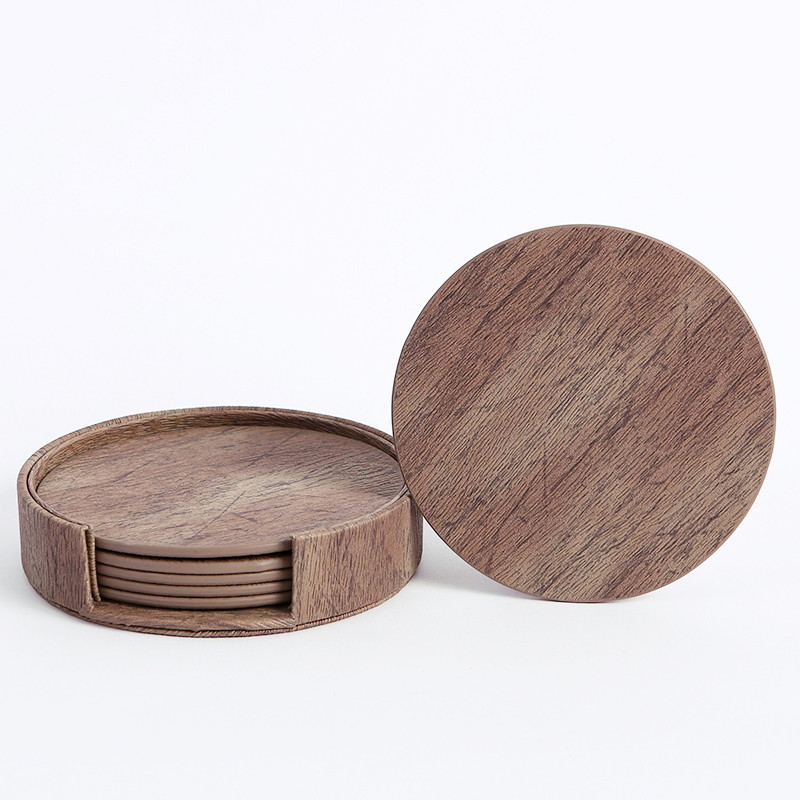 WOTOR 6PCS/Lot Circle Wood Gra - огляд і ціна Coffee Tea Mix