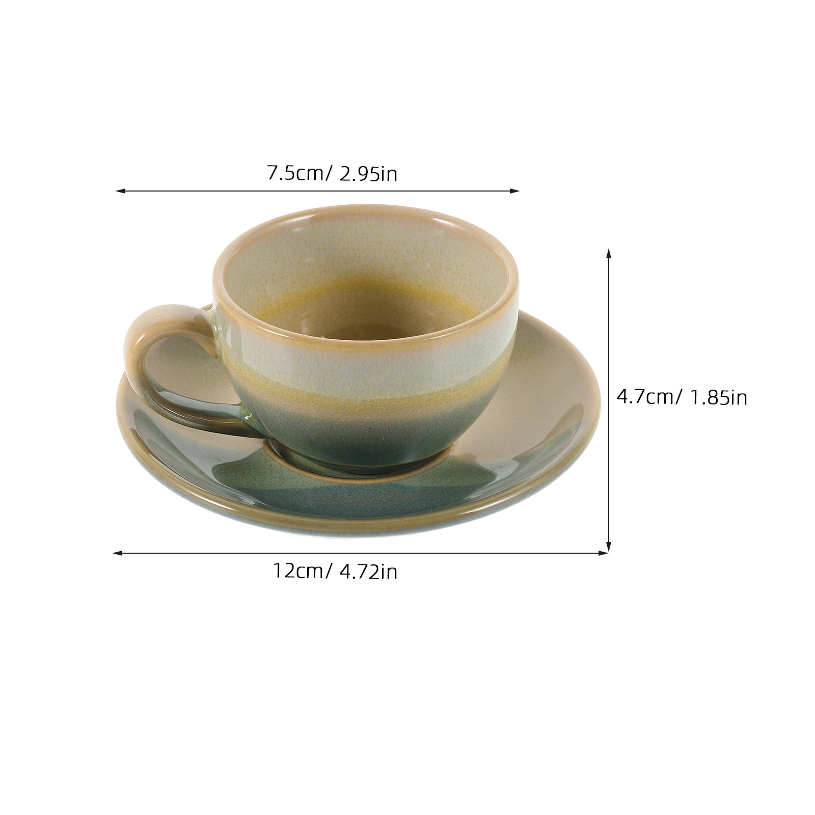 1Set Ceramic Coffee Cup Saucer - огляд і ціна Espresso Cup Saucer