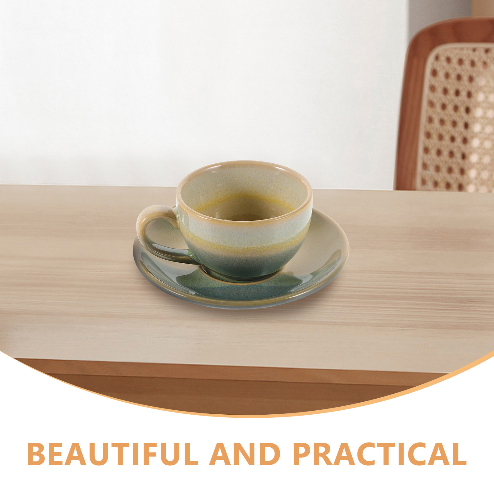 1Set Ceramic Coffee Cup Saucer - огляд і ціна Espresso Cup Saucer
