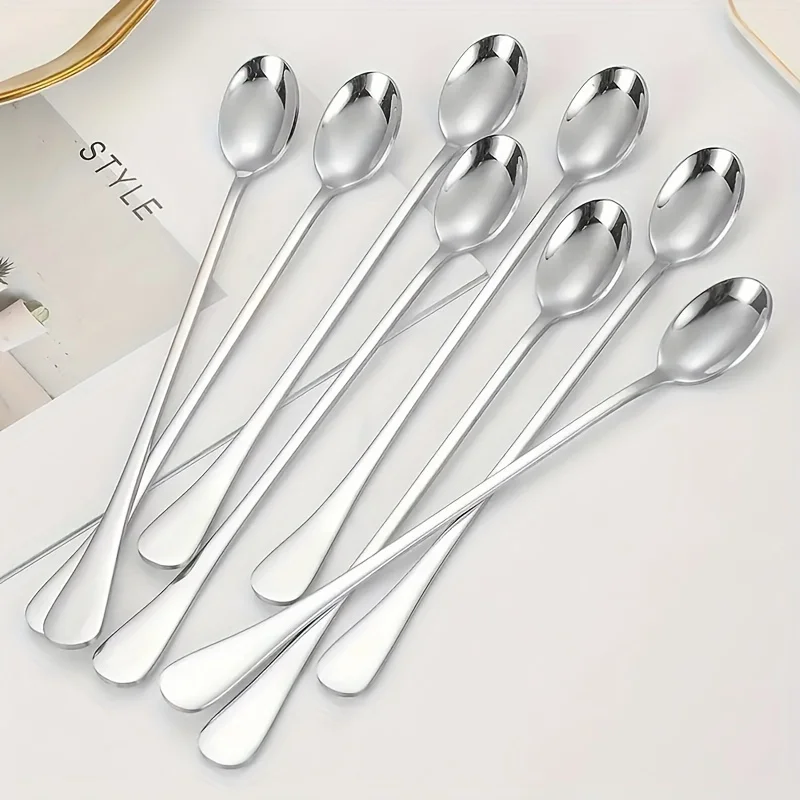 Stainless Steel 1/10pcs Long H - огляд і ціна Coffee Tea Mix