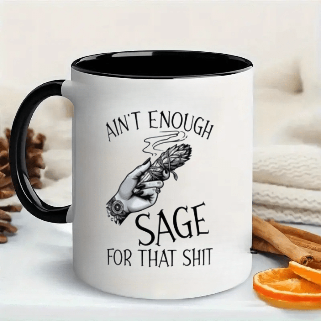 Ceramic Ain T Enough Sage Mug  - огляд і ціна Coffee Tea Or