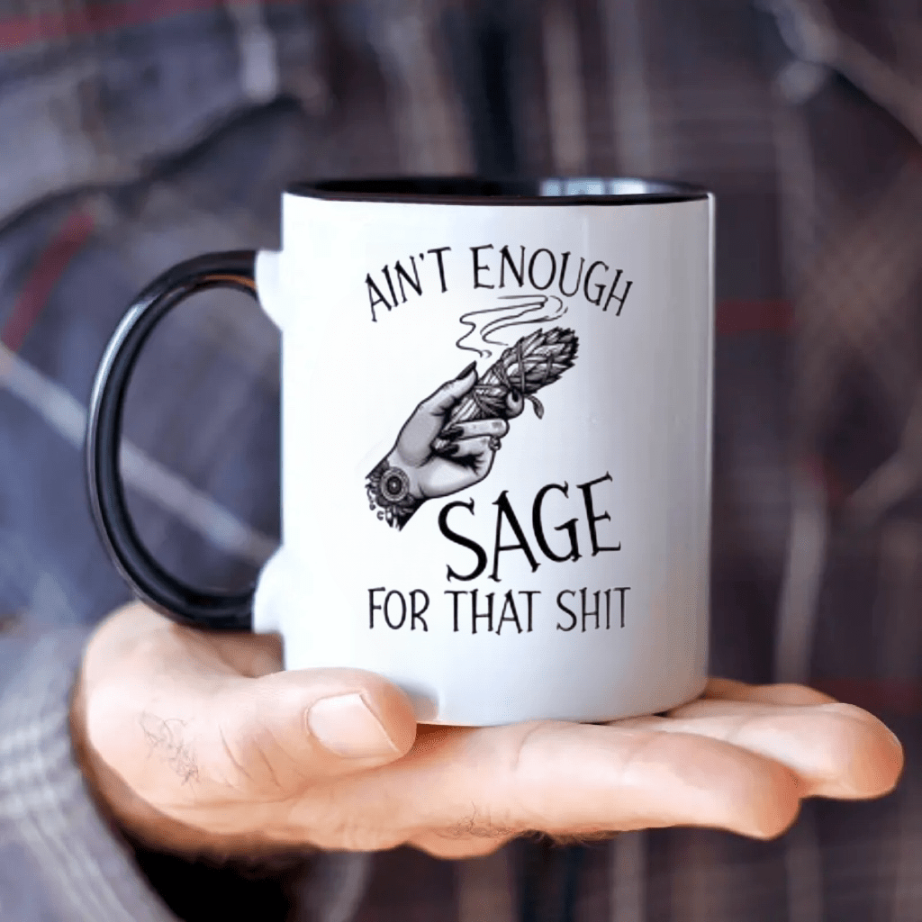 Ceramic Ain T Enough Sage Mug  - огляд і ціна Coffee Tea Or