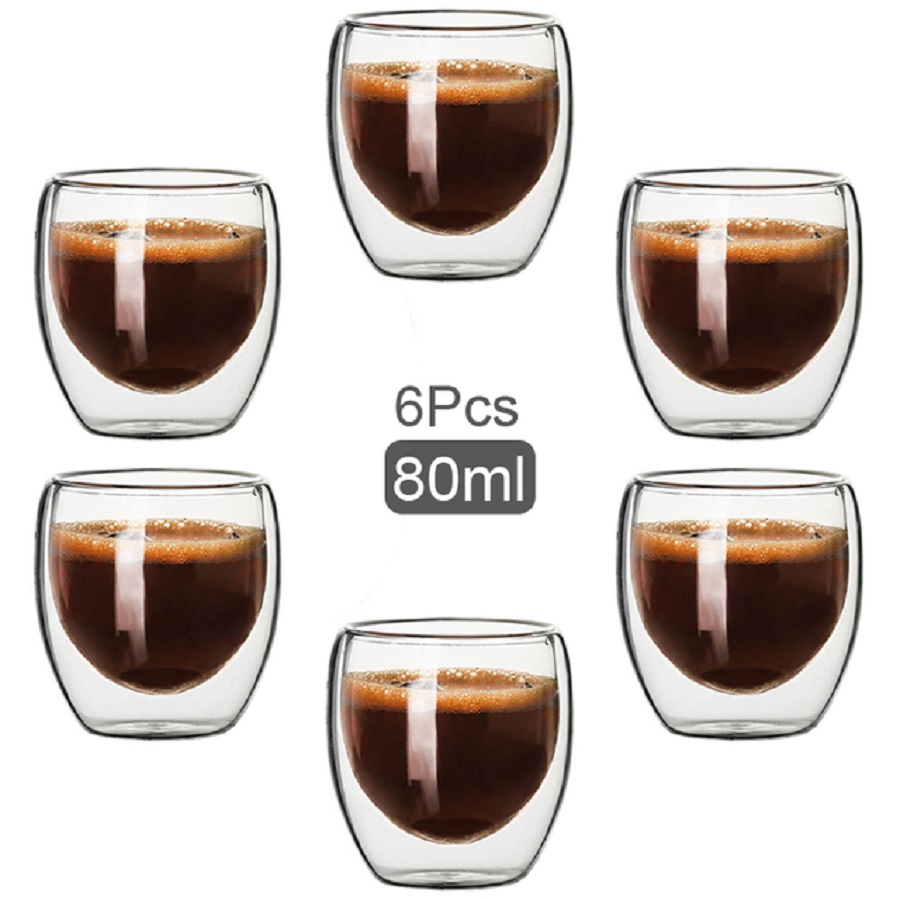 Double Walled Glass Coffee Mug - огляд і ціна Coffee Tea Mix