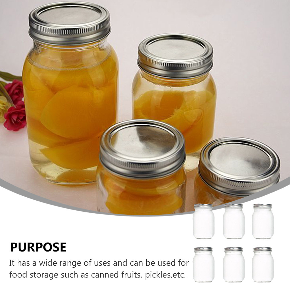 6Pcs Transparent Round Glass J - огляд і ціна Coffee Tea Jars