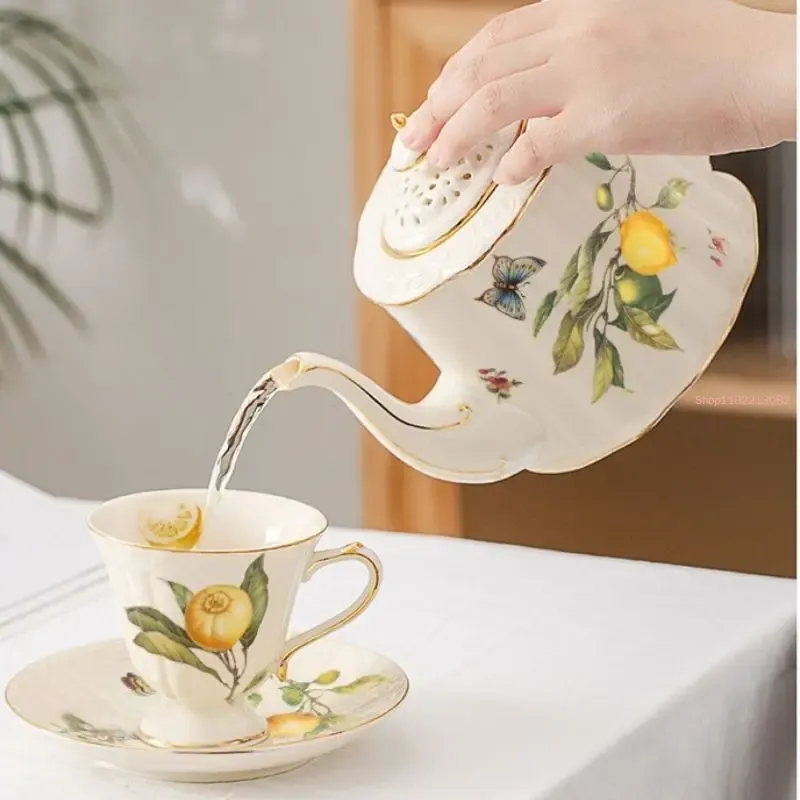 Lemon Cup Teapot Espresso Cups - огляд і ціна Espresso Cup Saucer