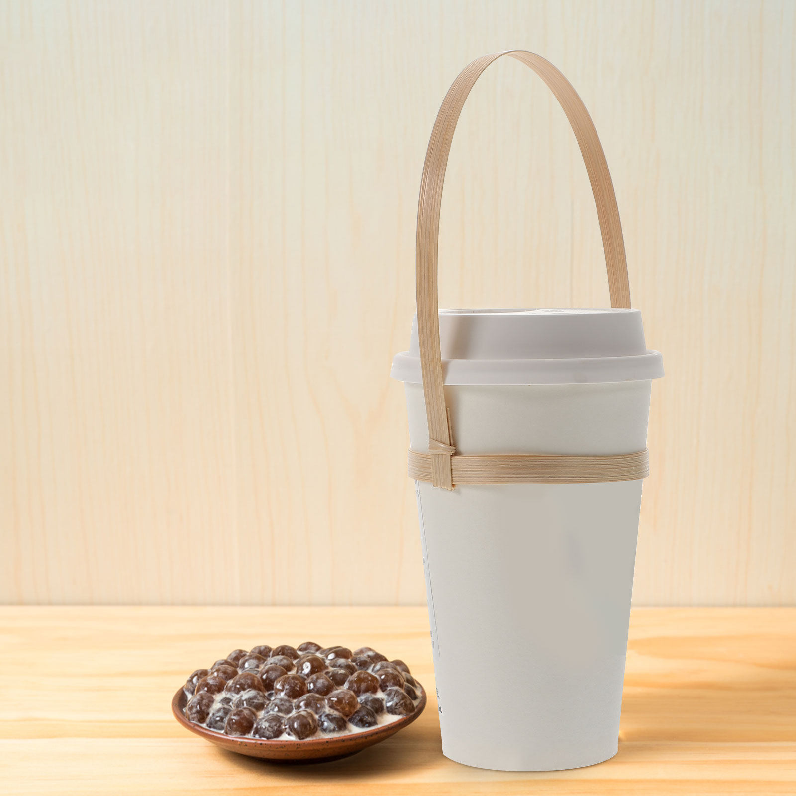 10Pcs Bamboo Drink Carrier Cof - огляд і ціна Coffee Tea Holder