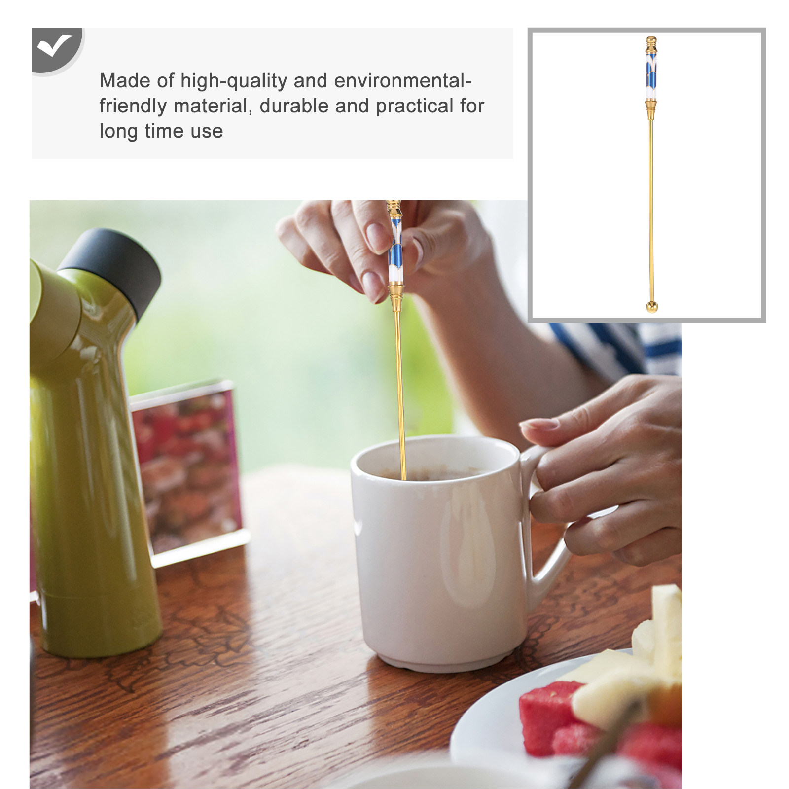 1Pcs Stylish Stirring Stick wi - огляд і ціна Coffee Tea Mix