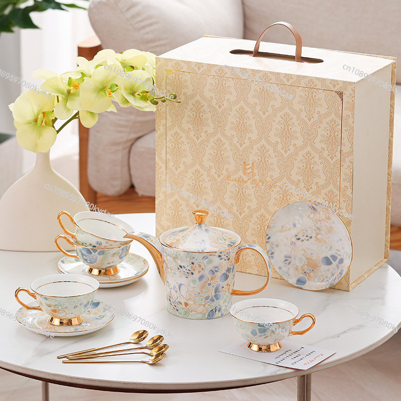 Coffee cup ceramic kettle flow - огляд і ціна Coffee Tea Set