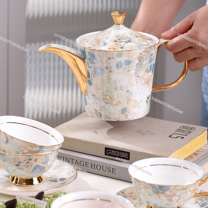 Coffee cup ceramic kettle flow - огляд і ціна Coffee Tea Set