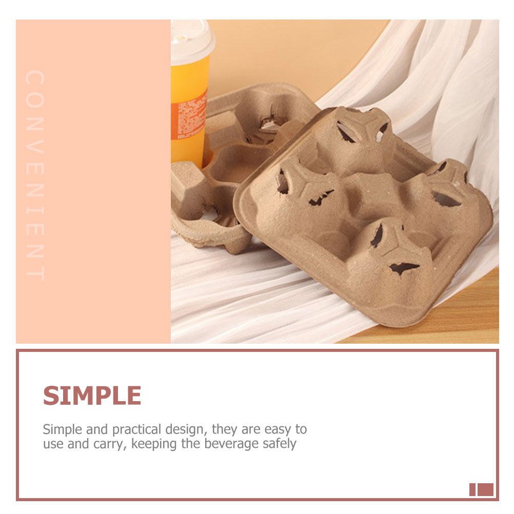 25Pcs Four Cup Paper Pulp Hold - огляд і ціна Coffee Tea Holder