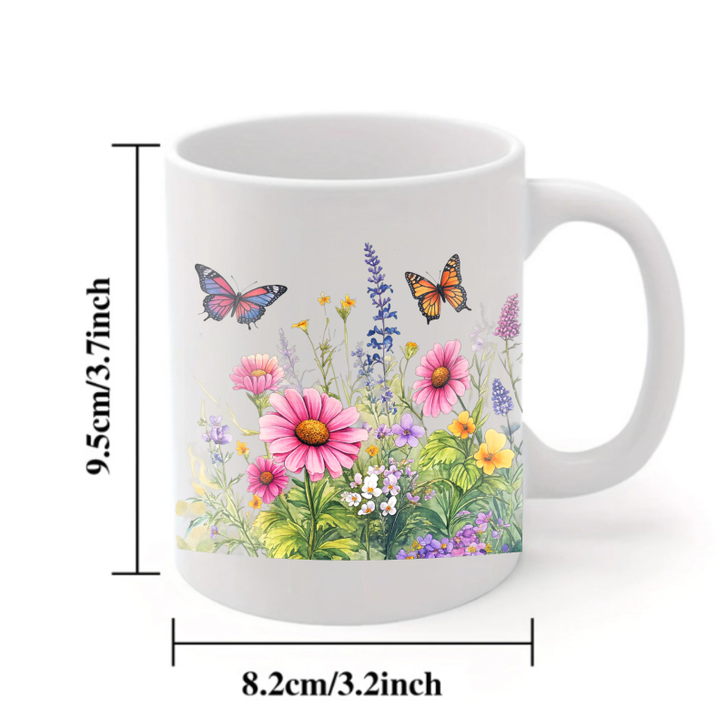 Ceramic cup white flower garde - огляд і ціна Coffee Tea Gardens