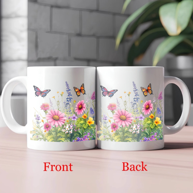 Ceramic cup white flower garde - огляд і ціна Coffee Tea Gardens