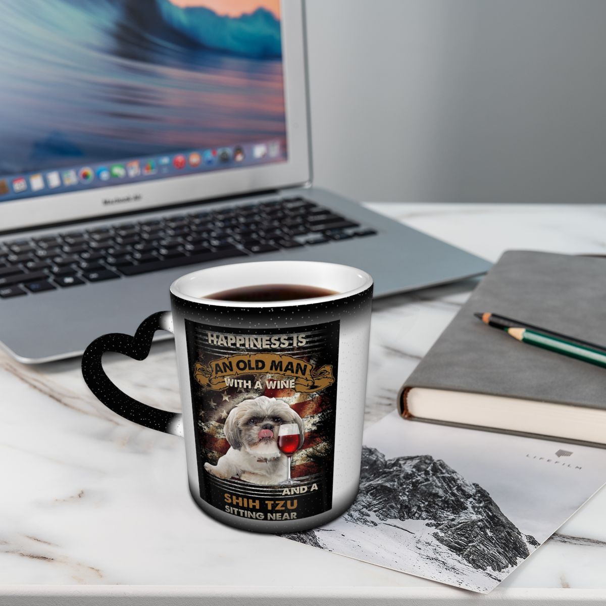 Happiness Is An Old Man With A - огляд і ціна Coffee Tea Near