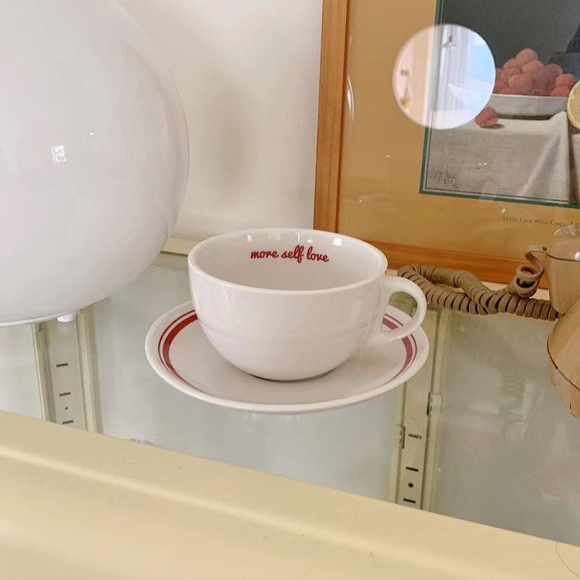 Korea Letters Coffee Cup Sauce - огляд і ціна Espresso Cup Saucer