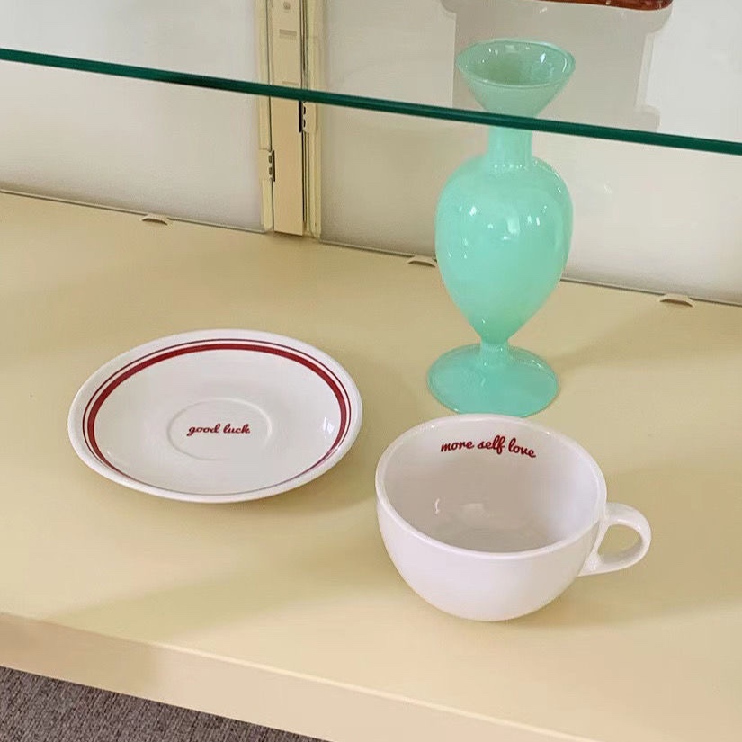Korea Letters Coffee Cup Sauce - огляд і ціна Espresso Cup Saucer