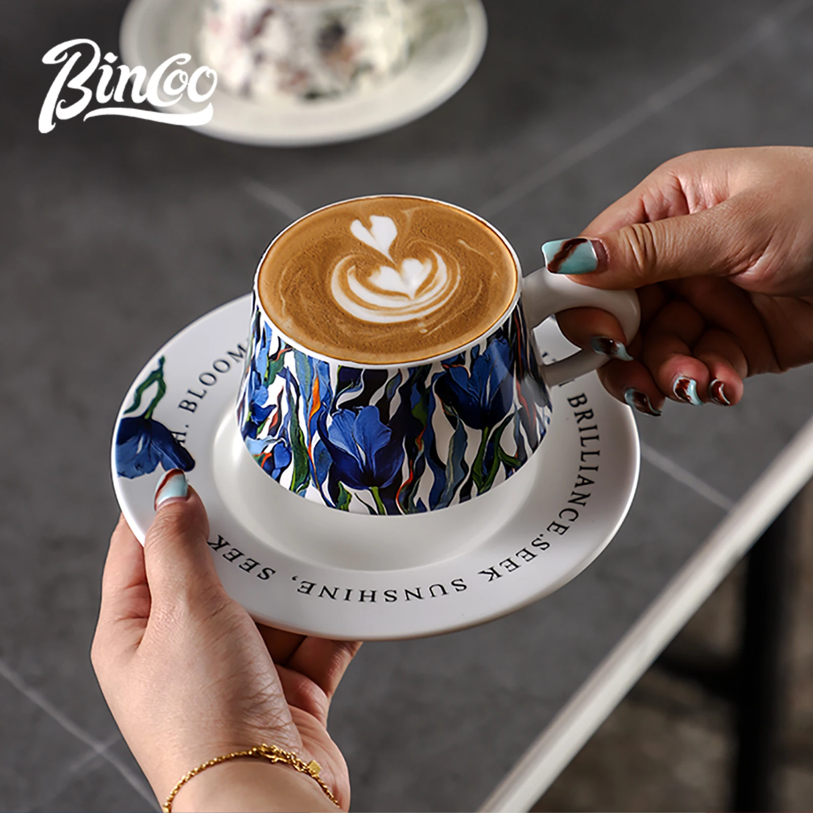 BINCOO 260ml Ceramic Coffee Cu - огляд і ціна Espresso Cup Saucer