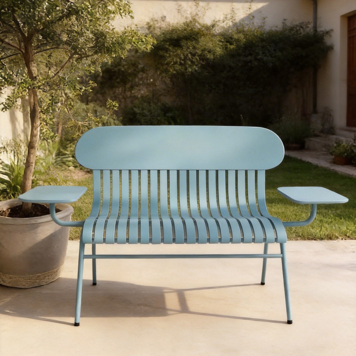 HYS Outdoor Double Chair Milk  - огляд і ціна Coffee Tea Gardens
