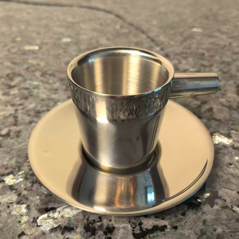 2 pack Stainless Steel Coffee  - огляд і ціна Espresso Cup Saucer