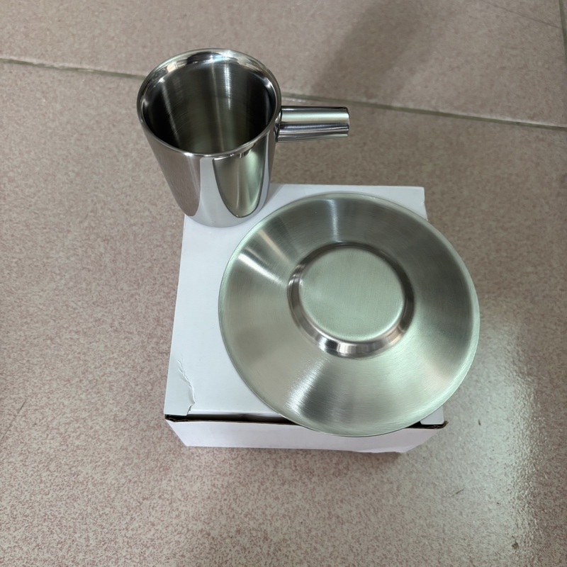 2 pack Stainless Steel Coffee  - огляд і ціна Espresso Cup Saucer