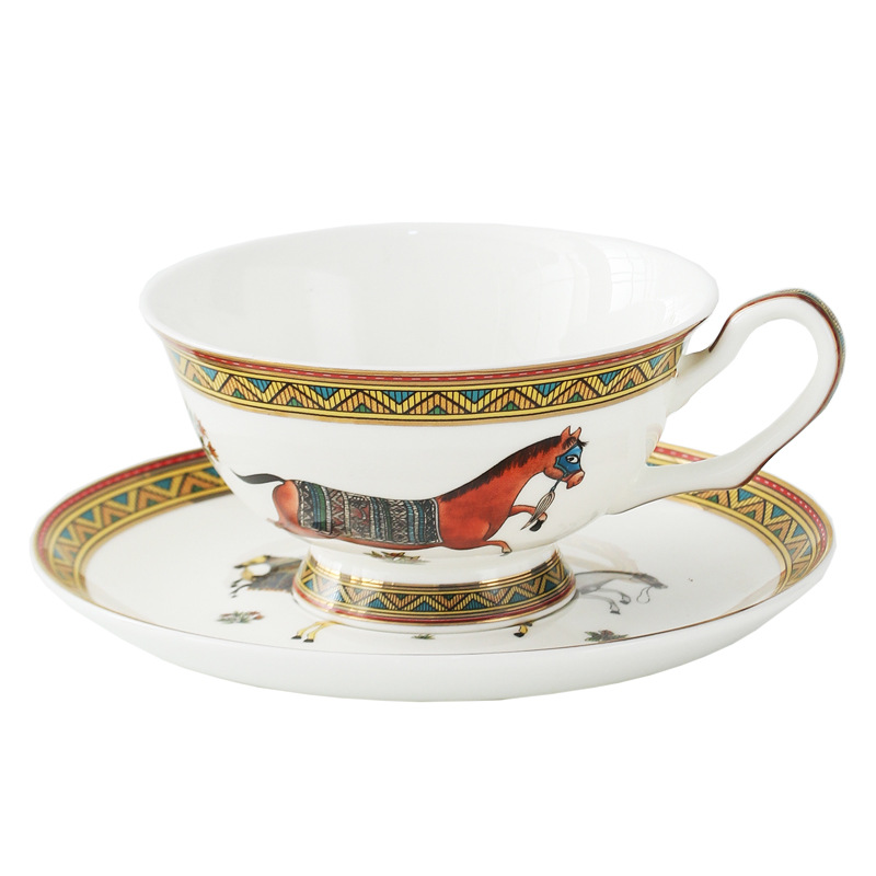 Porcelain Tea Cup and Saucer S - огляд і ціна Coffee Tea Set