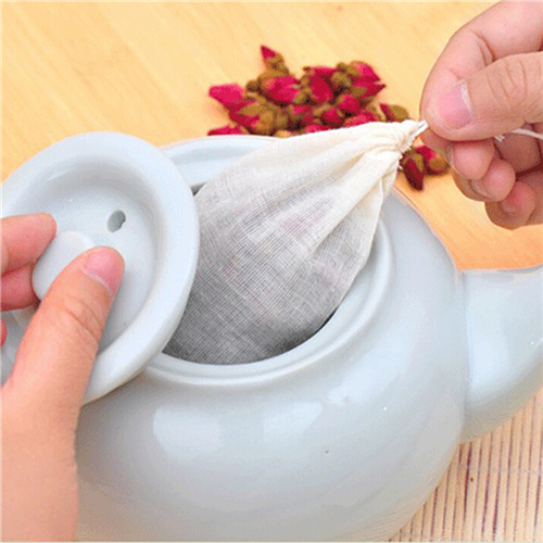 1pc/10Pcs Cotton Tea Bags Musl - огляд і ціна Coffee Tea Spices