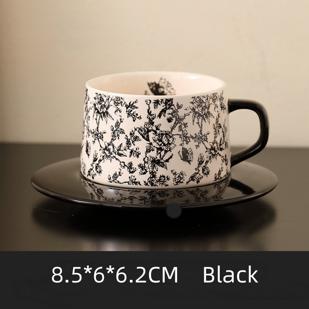 Vintage Flowers Pattern Coffee - огляд і ціна Espresso Cup Saucer