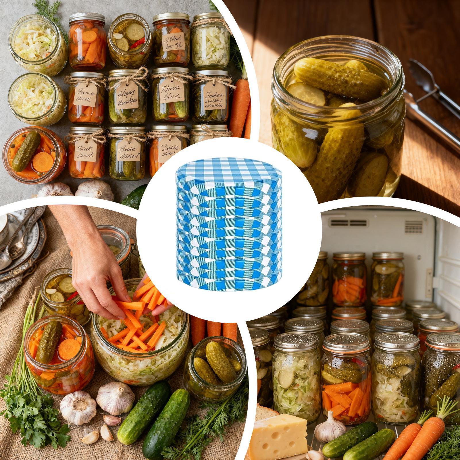 Canning Lids 50 Piece Leak Pro - огляд і ціна Coffee Tea Jars