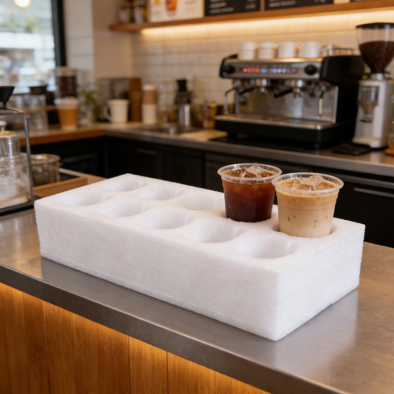 10 Cups Foam Take Out Drink Ca - огляд і ціна Coffee Tea Holder